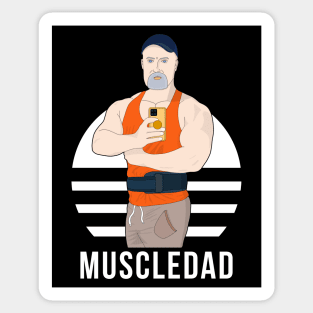 Muscledad Sticker